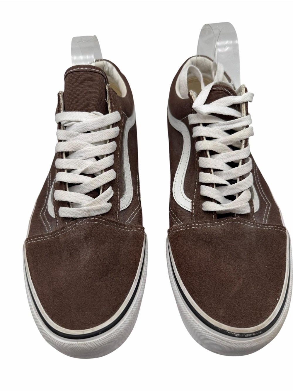 Vans Old Skool Brown White Suede Canvas Sneakers Men’s Size 11